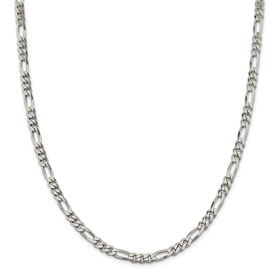Sterling Silver 5.25 mm Figaro Chain - 20 in. Sterling Silver 5.25 mm Figaro Chain - 20 in.